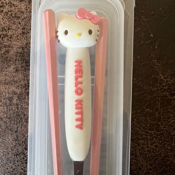 Sanrio Hello Kitty Spoin/Chopsticks Set - Picture 4 of 5